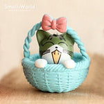 Load image into Gallery viewer, Kawaii cute sushi Dessert Cat figurine mini animal home decor miniature fairy garden decoration accessories modern Bonsai figure

