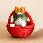 Load image into Gallery viewer, Kawaii cute sushi Dessert Cat figurine mini animal home decor miniature fairy garden decoration accessories modern Bonsai figure
