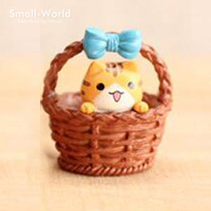 Kawaii cute sushi Dessert Cat figurine mini animal home decor miniature fairy garden decoration accessories modern Bonsai figure