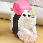 Load image into Gallery viewer, Kawaii cute sushi Dessert Cat figurine mini animal home decor miniature fairy garden decoration accessories modern Bonsai figure
