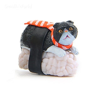 Kawaii cute sushi Dessert Cat figurine mini animal home decor miniature fairy garden decoration accessories modern Bonsai figure