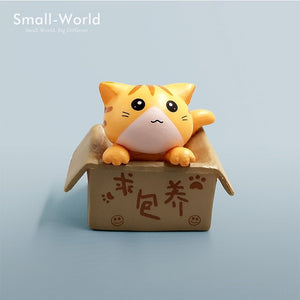 Kawaii cute sushi Dessert Cat figurine mini animal home decor miniature fairy garden decoration accessories modern Bonsai figure