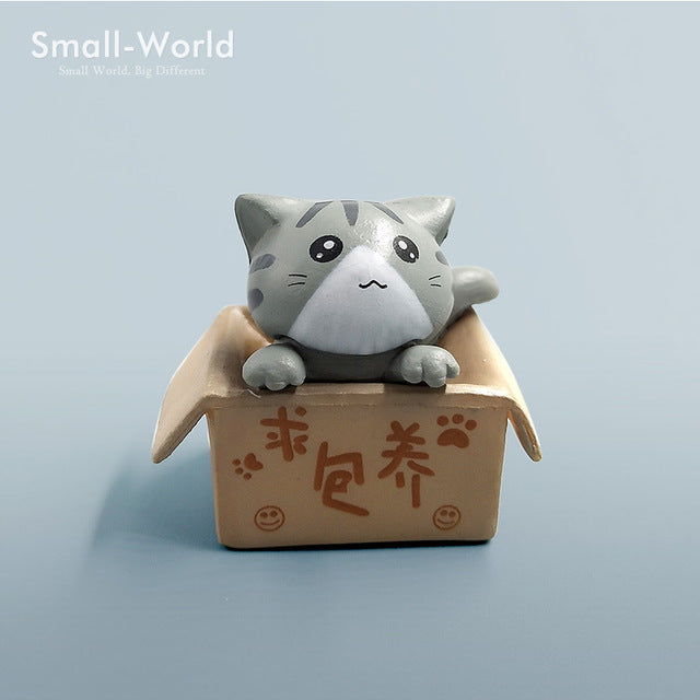 Kawaii cute sushi Dessert Cat figurine mini animal home decor miniature fairy garden decoration accessories modern Bonsai figure