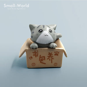 Kawaii cute sushi Dessert Cat figurine mini animal home decor miniature fairy garden decoration accessories modern Bonsai figure