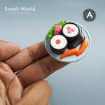 Load image into Gallery viewer, Kawaii cute sushi Dessert Cat figurine mini animal home decor miniature fairy garden decoration accessories modern Bonsai figure
