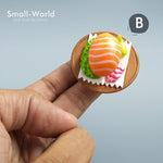 Load image into Gallery viewer, Kawaii cute sushi Dessert Cat figurine mini animal home decor miniature fairy garden decoration accessories modern Bonsai figure
