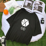 Load image into Gallery viewer, EXO Kpop Short Sleeve Tshirt Women Summer New Korean Cotton Tee Shirt Femme Casual Streetwear Tumblr Harajuku Tops Camisas Mujer
